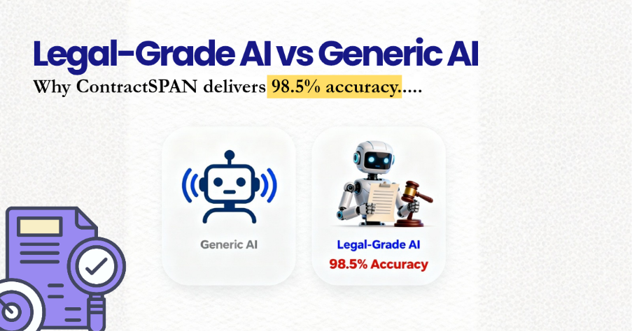 Legal-Grade AI vs Generic AI: Why ContractSPAN Delivers 98.5% Accuracy